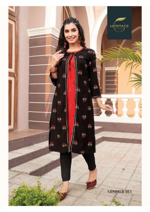 Heritage Summer Jacket Designer Festival Kurti